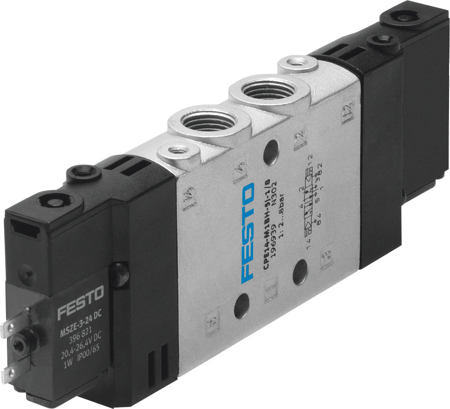Festo 5/2 Bistabil Luft Magnetventil G1/8 800L/Min - 196939