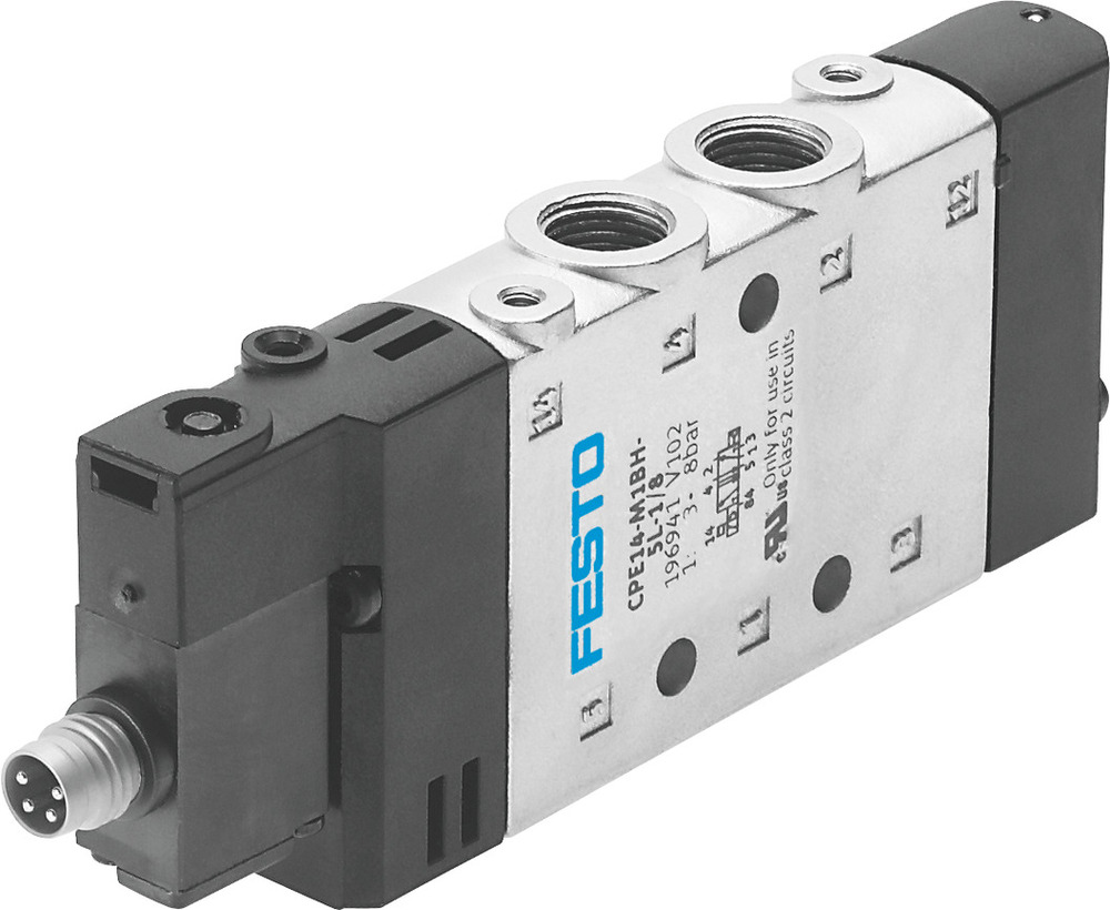 Festo 5/2 Monostable Válvula Solenoide De Aire G1/8 800L/Min - 550238