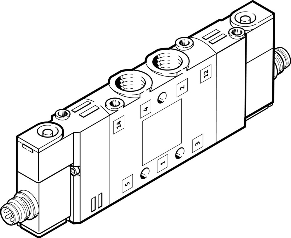 Festo 5/2 Bistabiel Lucht Magneetventiel G1/8 800L/Min - 550239
