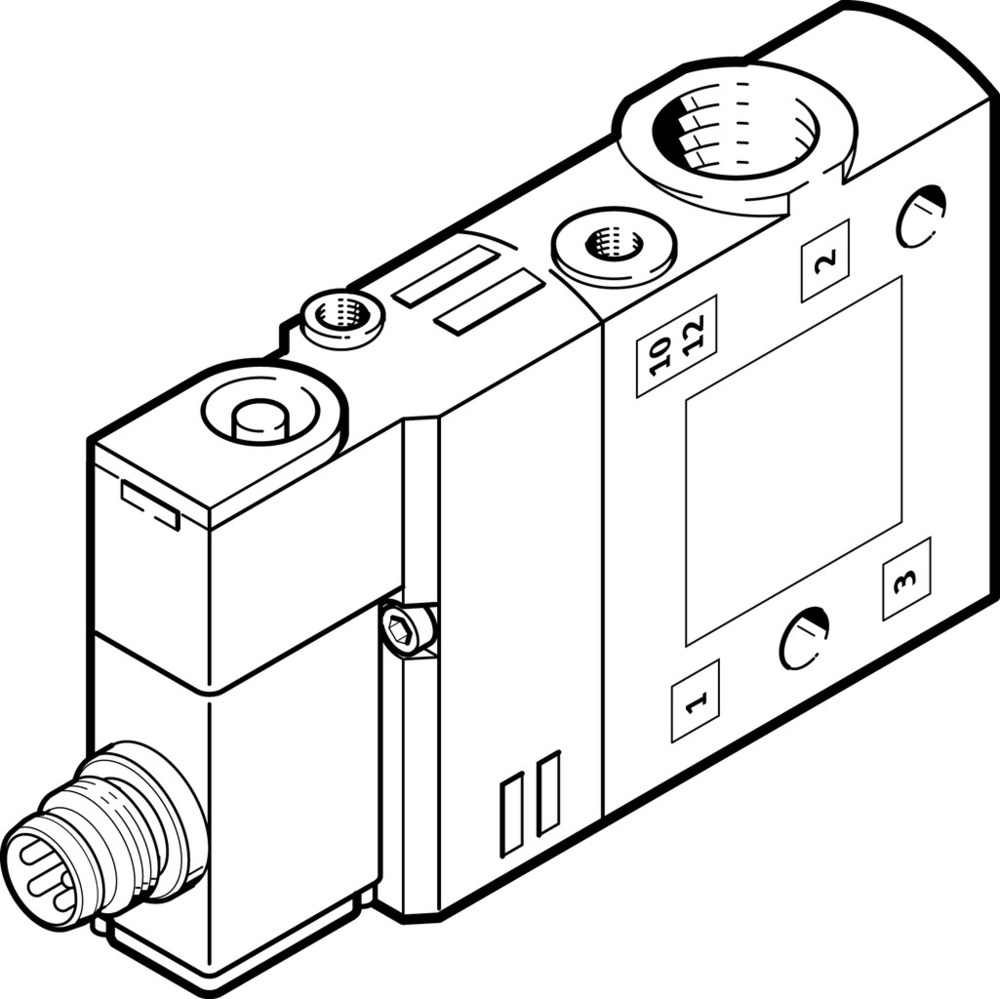 Festo 3/2 NO Monostable Air Solenoid Valve G1/8 900l/min - 550250