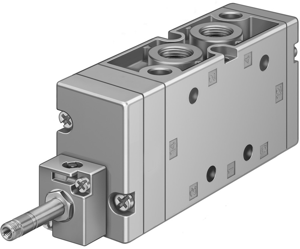 Festo 5/2 Monostabil Luft Magnetventil G3/8 2000L/Min - 19706