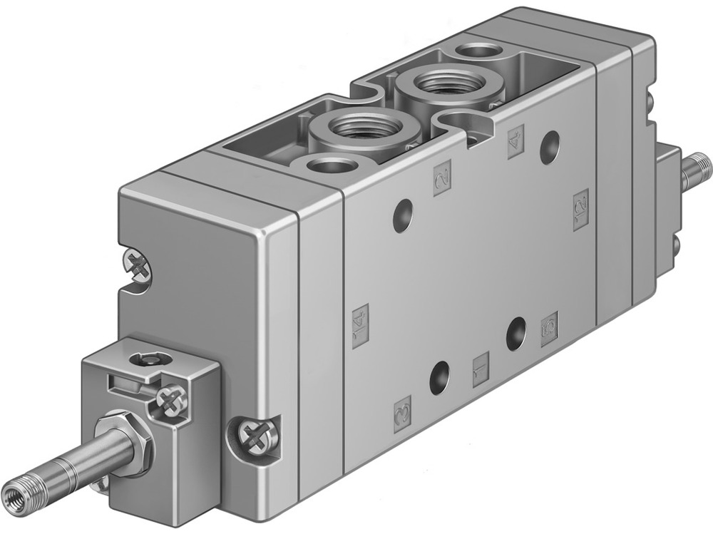 Festo 5/3 Échappement D'air Électrovanne G3/8 2200l/min - 19708