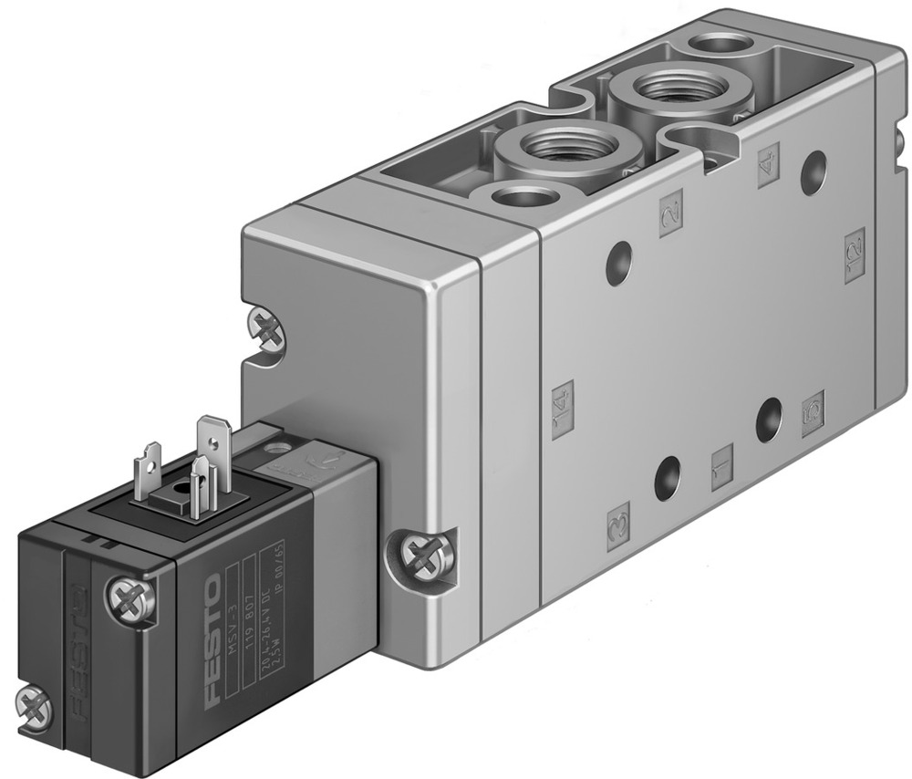 Festo 5/2 Monostabiel Lucht Magneetventiel G3/8 2000L/Min - 15342