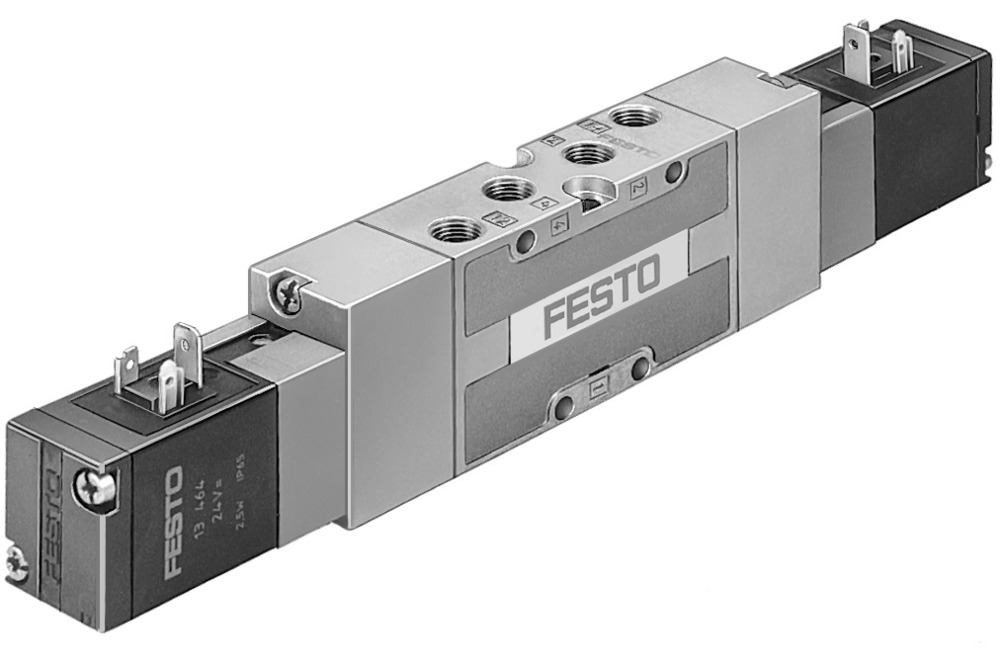 Festo 5/3 Air Comprimé Électrovanne G1/4 1600L/Min - 19140