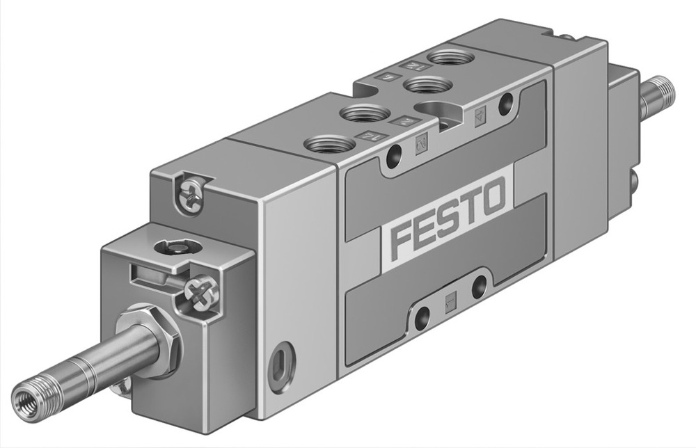 Festo 5/3 Magnetventil Für Druckluft G1/8 1000L/Min - 30485