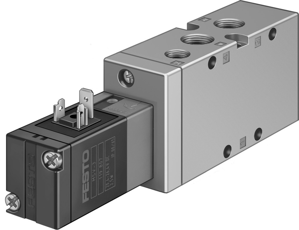 Festo 5/2 Monostable Válvula Solenoide De Aire G1/4 1600L/Min - 31009