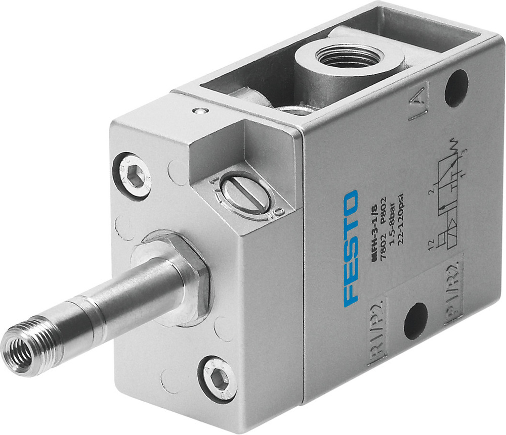 Festo 3/2 NC Monostabiele Lucht Magneetventiel G1/8 500L/Min - 535897