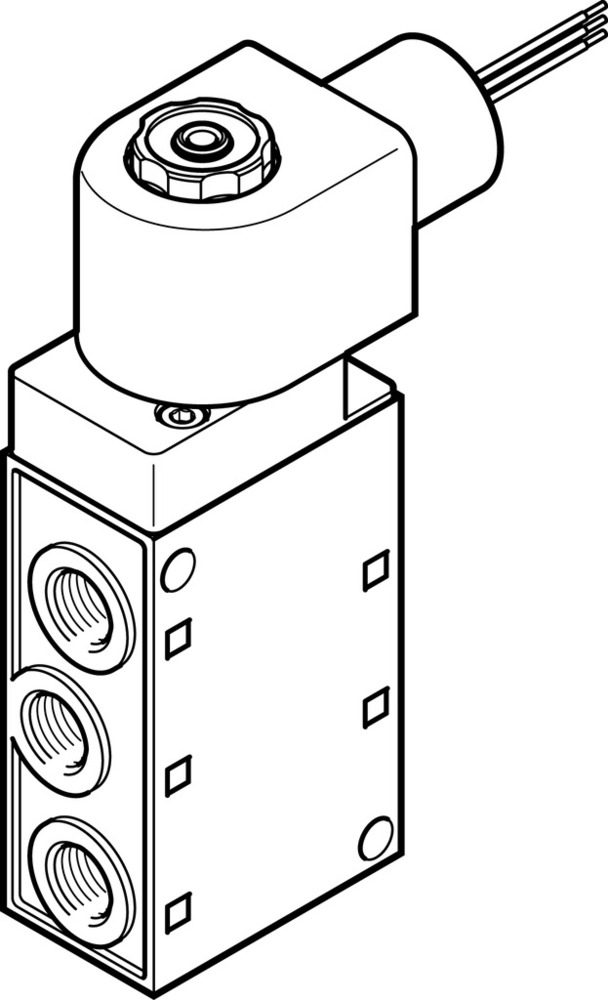 Festo 5/2 Monostabiles Magnetventil Für Luft G1/4 1000L/Min - 535910