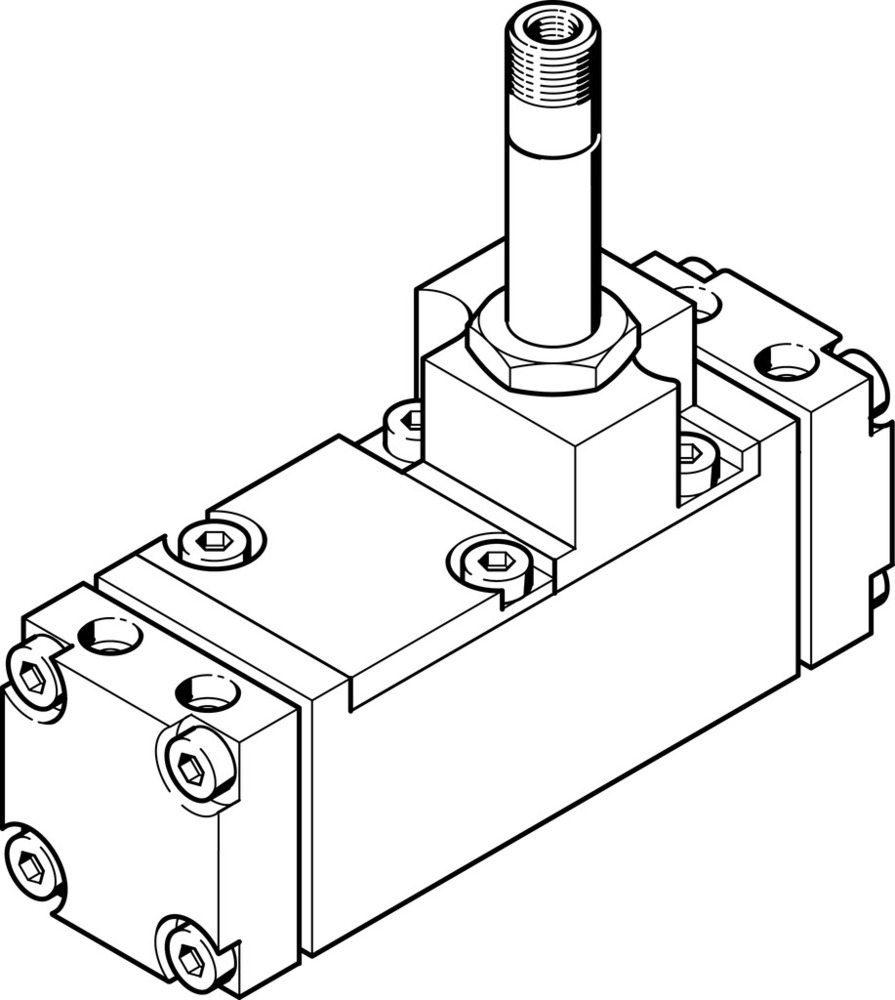 Festo 5/2 Monostable Air Électrovanne G1/4 1400L/Min - 6154