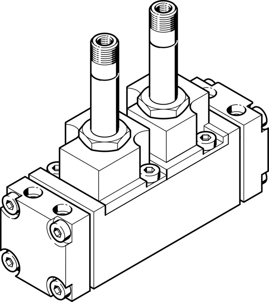 Festo 5/2 Bistabiele Lucht Magneetventiel Aansluitplaat 1.5 - 8bar/22 - 116psi - 6228