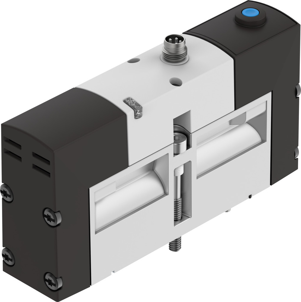 Festo 5/2 Monostabiele Lucht Magneetventiel Bouwgrootte 26mm ISO 15407-1 1100l/min - 534536