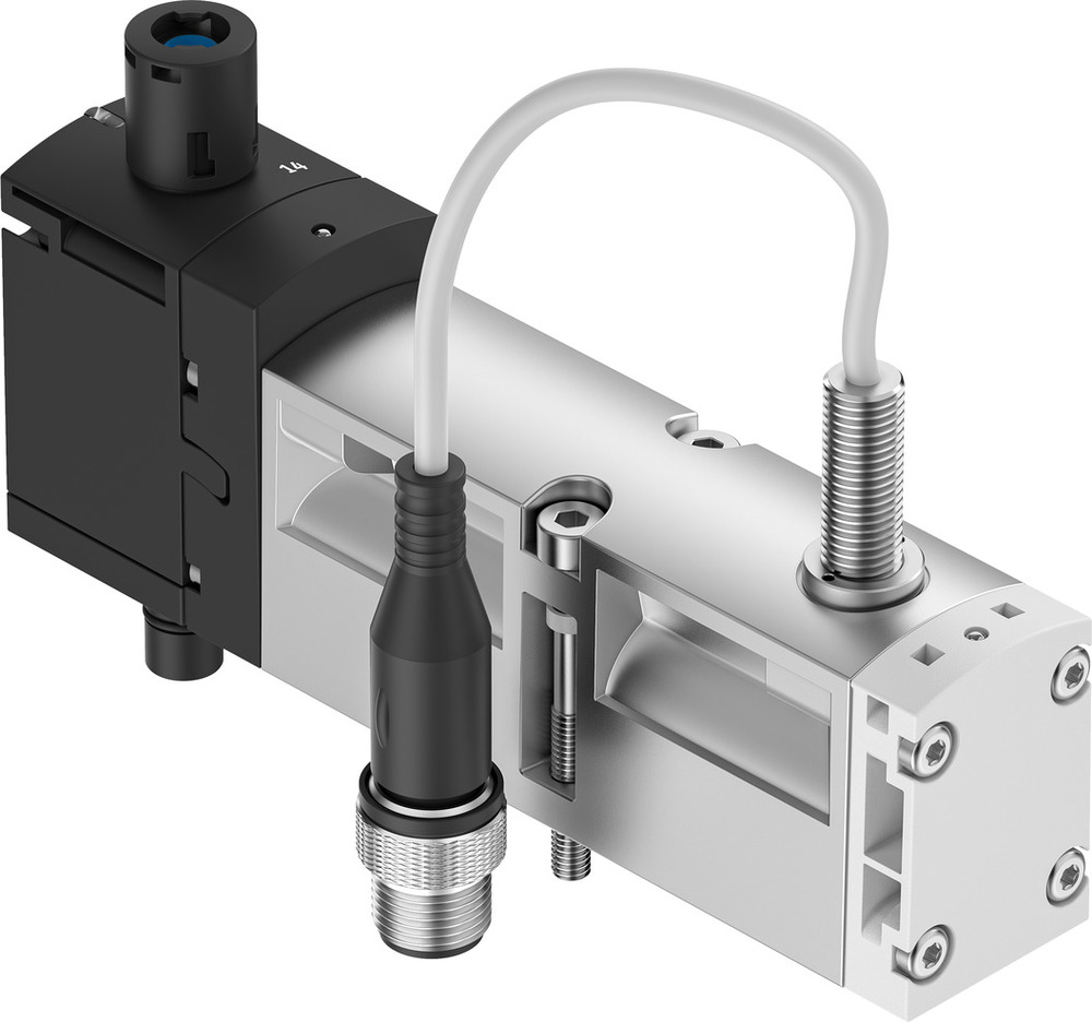 Festo 5/2 Monostabil Luft Magnetventil Baugröße 26mm ISO 15407-2 1100l/min - 8033034