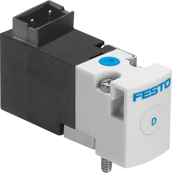 Festo 3/2 NC Monostabiler Luft Magnetventil Anschlussplatte 10l/min 0 - 8bar/0 - 116psi - 197004