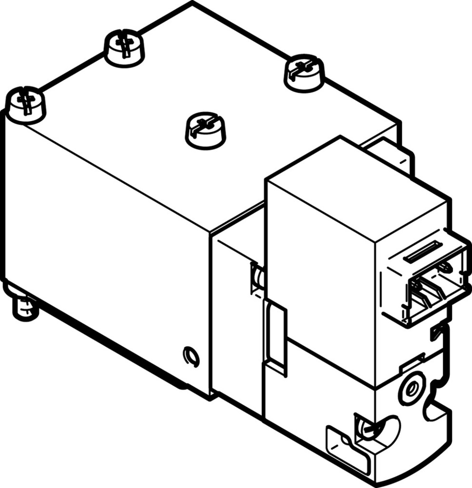Festo 5/2 Monostabiler Luft Magnetventil Anschlussplatte 180L/Min 2 - 8Bar/2 - 116Psi - 560713