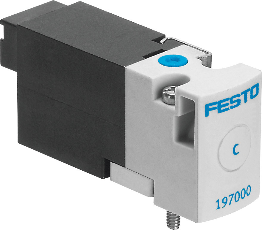 Festo 2/2 NC Monostable Air Solenoid Valve Sub-base 14l/min -0.9 - 2bar/-13 - 29psi - 197036