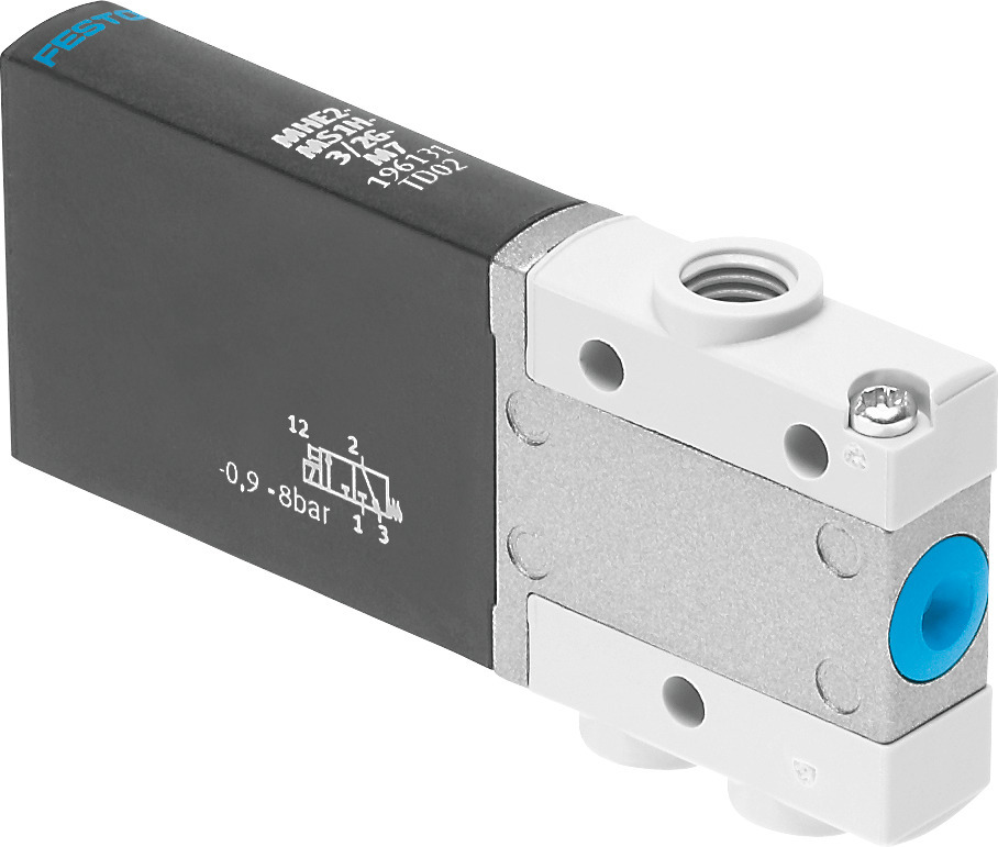 Festo 3/2 NO Monostabiele Lucht Magneetventiel M7 100L/Min -0.9 - 8Bar/-13 - 116Psi - 196151