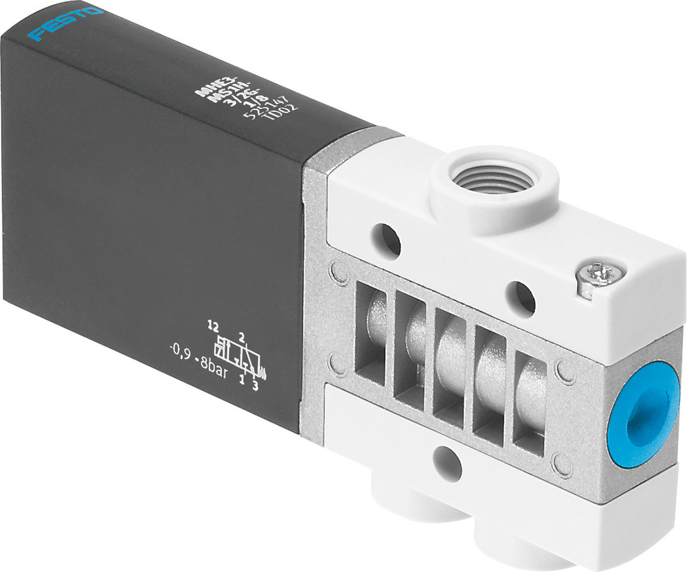 Festo 3/2 NO Monostable Válvula Solenoide De Aire G1/8 200l/min -0,9 - 8bar/-13 - 116psi - 525166