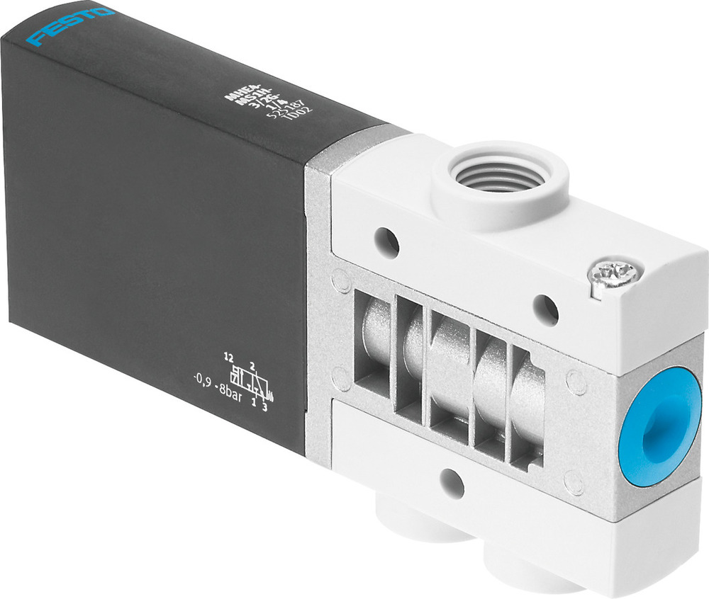Festo 3/2 NC Monostabiles Luft Magnetventil G1/4 400l/min -0,9 - 8bar/-13 - 116psi - 525187