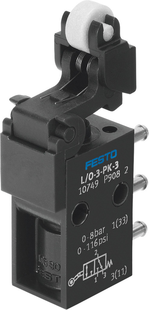 Festo 3/2 NO/NC Monostabile Hebelventil Mit Leerlauf PK-3 80L/Min - 10749
