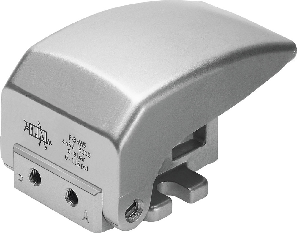 Festo 3/2 NC Monostabiele Drukknopklep M5 80L/Min - 4452