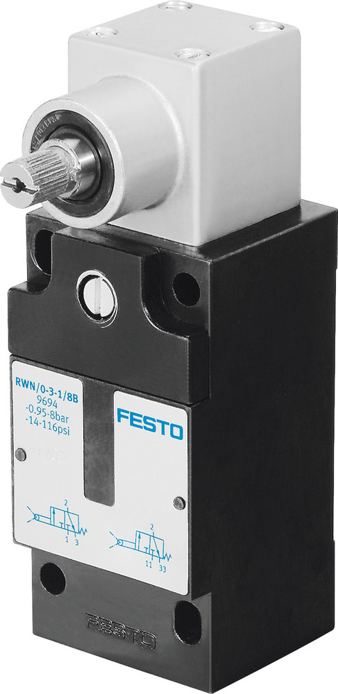 Festo 3/2 NO/NC Monostable Válvula Neumática De Límite G1/8 120L/Min - 9694