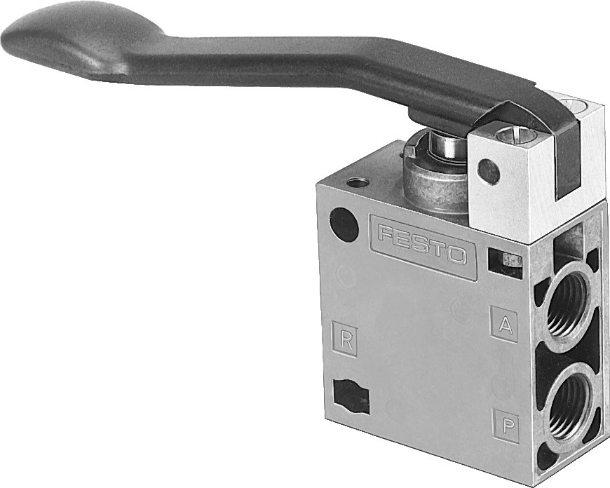 Festo 3/2 NC Monostabiele Vingerhendelklep G1/4 600l/min - 8983
