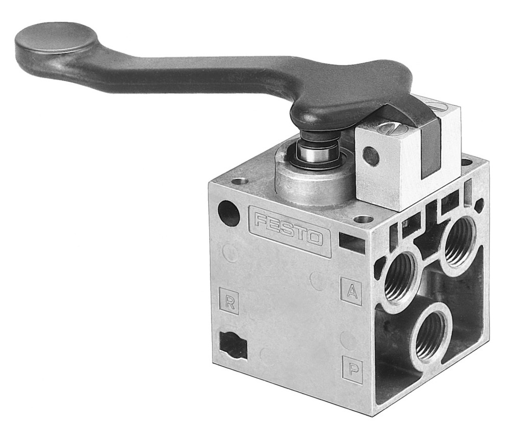 Festo 5/2 Monostabiele Vingerhendelklep G1/4 550L/Min - 8994