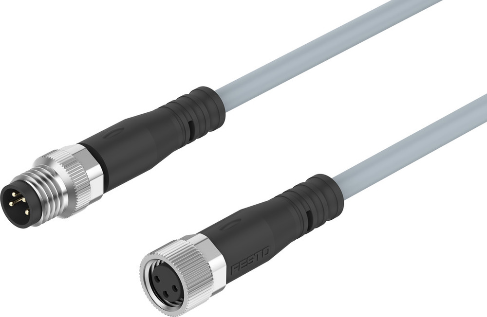 Festo Câble De Connexion M8x1 A- Codé Selon EN 61076-2-104 2.5m - 554037