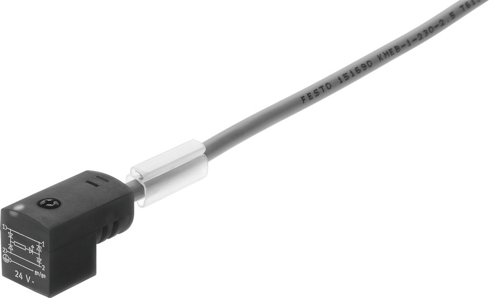 Festo Plug met kabel 3-pins Vorm C 10m - 193455