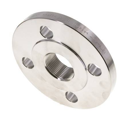 Gewindeflansch DN80-PN16 Rp 3'' Edelstahl 1.4571 DIN 2566 Und EN 1092-1 (Typ 13)