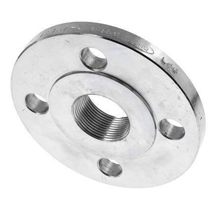 Gewindeflansch DN65-PN16 Rp 2-1/2'' Verzinkter Stahl DIN 2566