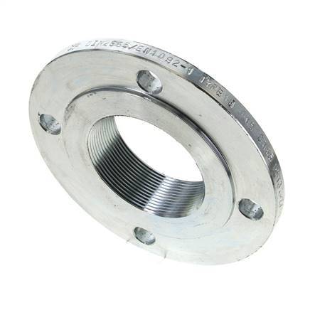 Bride Filetée DN65-PN6 Rp 2-1/2'' Acier Galvanisé DIN 2565 Et EN 1092-1 (Type 13)