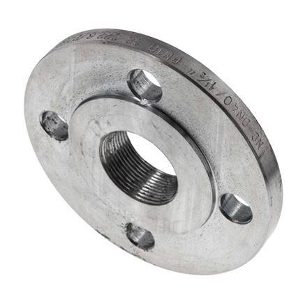 Gewindeflansch DN40-PN16 Rp 1-1/2'' Verzinkter Stahl DIN 2566