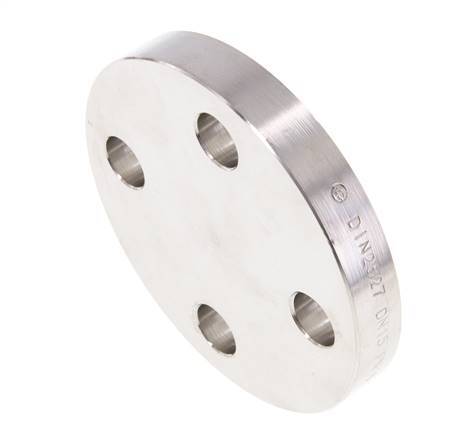 Blindflens DN15-PN16 RVS 1.4571 DIN 2527