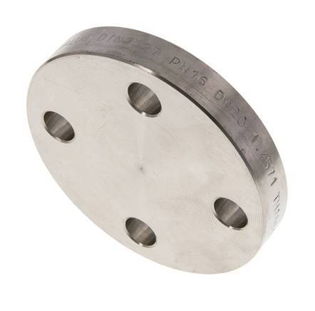 Blindflansch DN20-PN16 Edelstahl 1.4571 DIN 2527