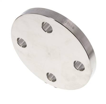 Blindflens DN125-PN16 RVS 1.4571 DIN 2527 En EN 1092-1 (Type 05)