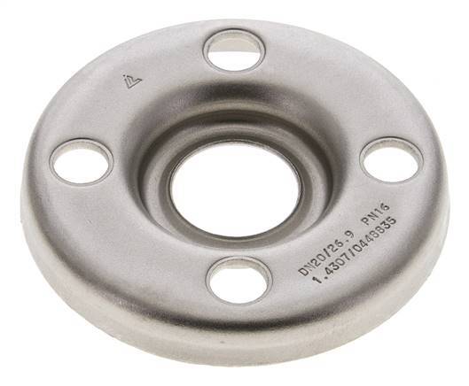 Brida Suelta DN20-PN10 Acero Inoxidable 1.4301 Prensado Similar A DIN 2642