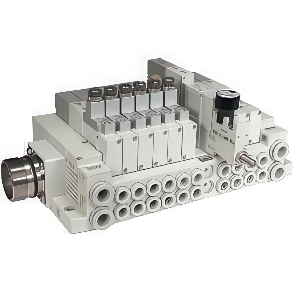 SMC Manifold De Type Cassette Avec Connecteur Circulaire 8mm/10mm Push-In - SS5V2-W16CD-08B-C8