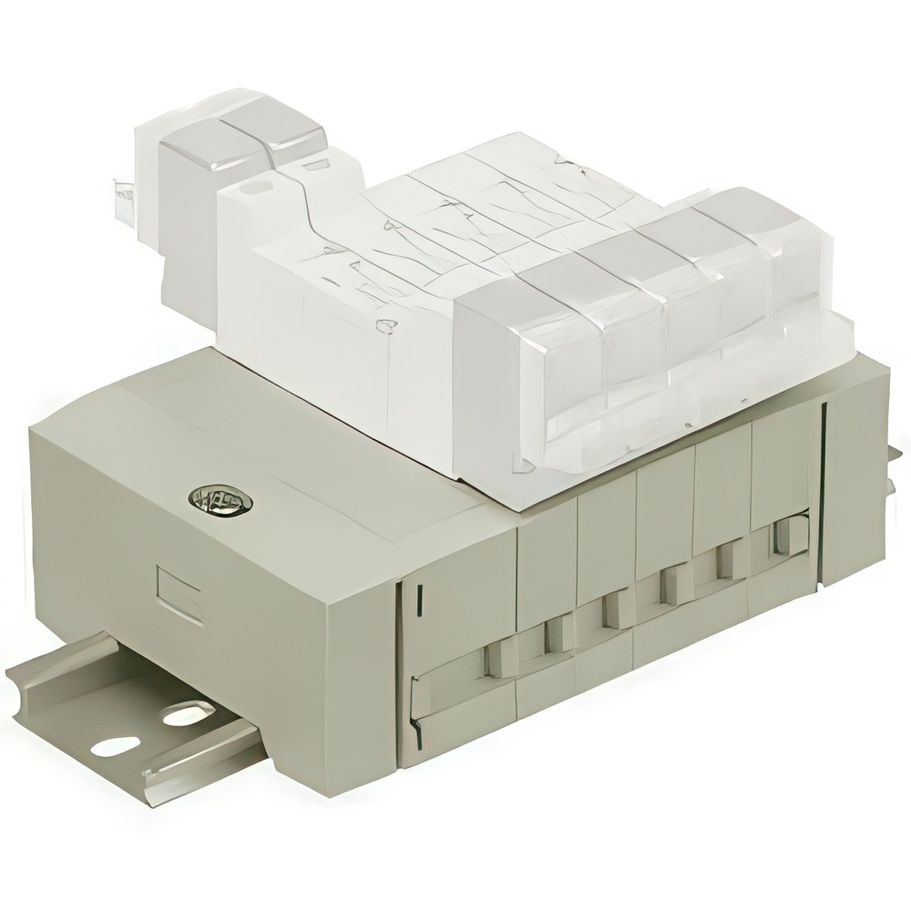 SMC Valve Manifold 6mm Push-In DIN Rail Individual Wiring - SS5Y3-45-04D-C6-Q