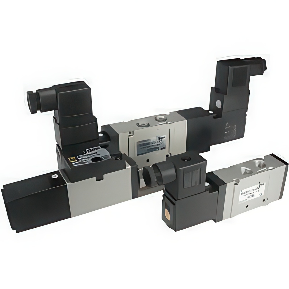 SMC Válvula Solenoide Neumática De 5/3 Vías En Línea G1/4'' - VFS2430-5YOB-02F