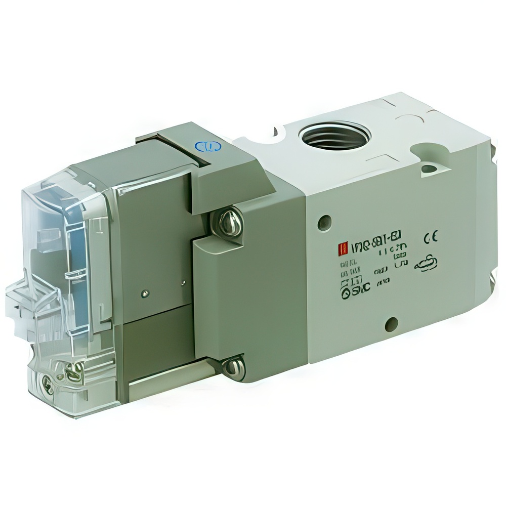 SMC 3/2-Way In-Line Pneumatic Solenoid Valve Rc1/8'' - VP342R-5D1-01A