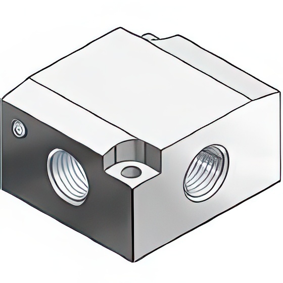 SMC Sub-plate G1/8'' For VP300/500/700 Series - VP300-202-1F