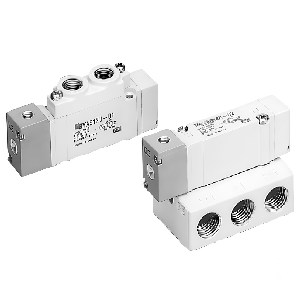 SMC 5/2-Wege Inline Luftbetätigte Ventil M5x0.8 - SYJA5220-M5
