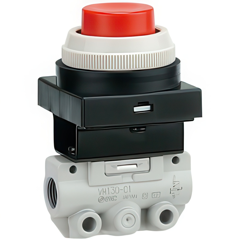 SMC 3/2-Weg Pneumatisch Ventiel Met Keuzeschakelaar R1/4'' - VM230-02-35YA
