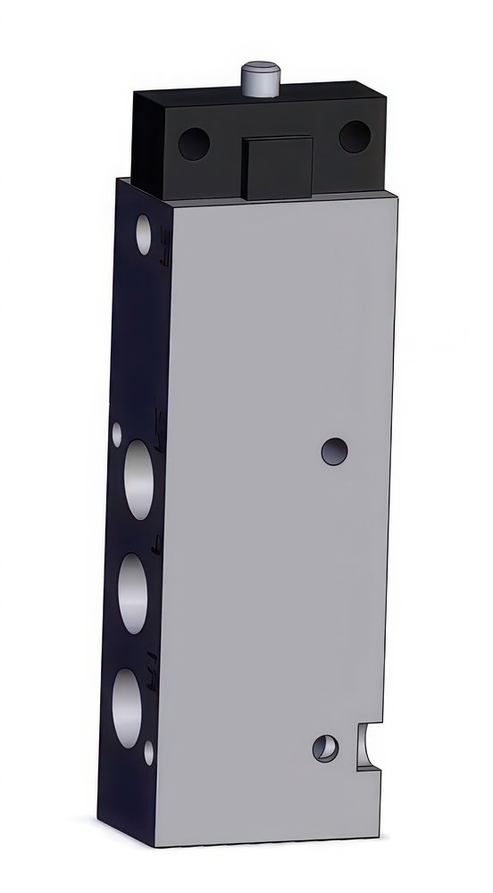 Válvula Neumática Activada Por Botón SMC 5/3 Vías G1/8'' - VZM550-F01-08