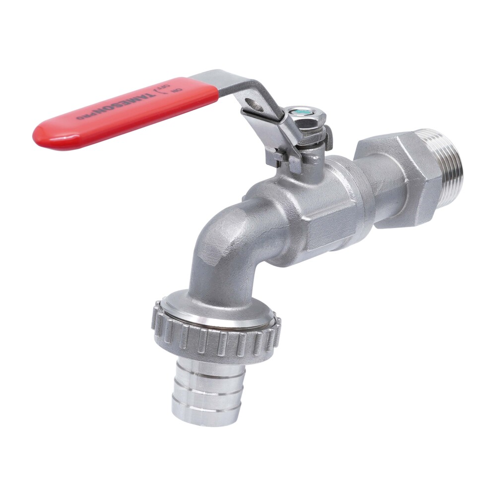 G 1/2'' Stainless Steel Faucet Ball Valve 13.7 bar PTFE - TamesonPRO 1114-012