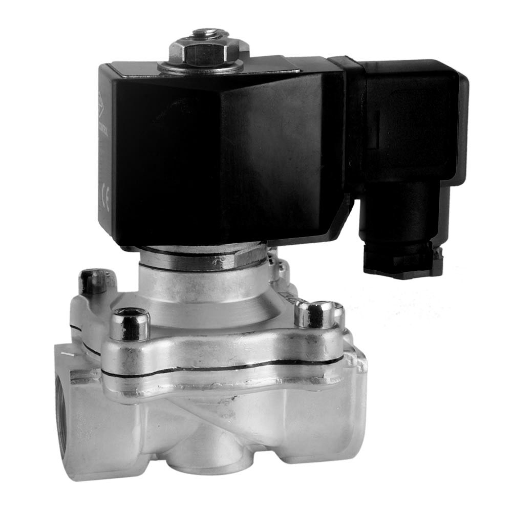 Solenoid Valve DF-SA 1/2'' stainless steel EPDM 0 bar (without coil)