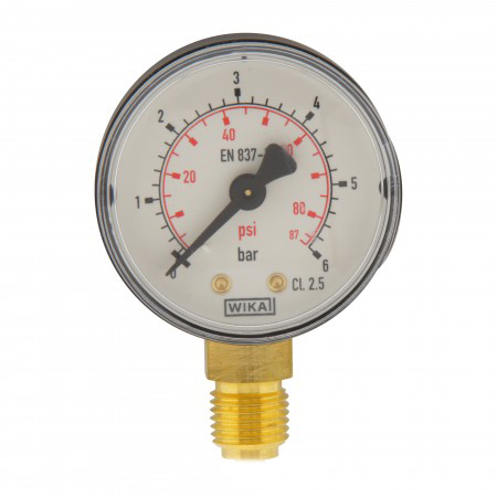 0..6 Bar (0..87 psi) Druck Manometer unter Kunststoff / Messing 40 mm Klasse 2.5