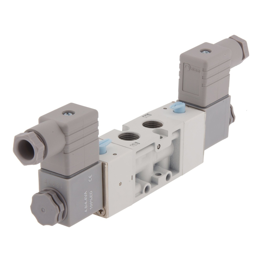 G1/4'' 24V DC 5/2 vías Válvula de solenoide biestable 2-8bar MVSC-260