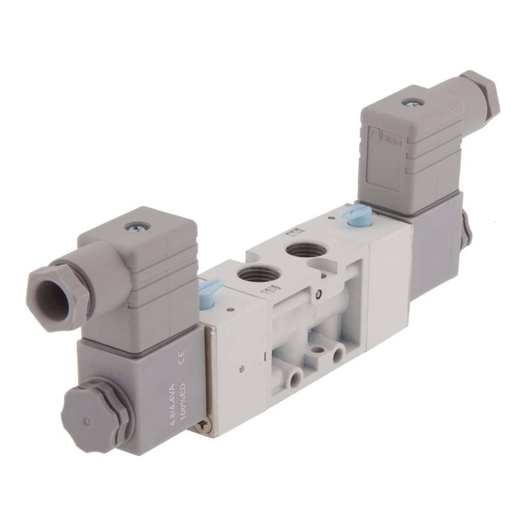 G1/8'' 24V DC 5/2-Way Bi-stable Solenoid Valve 2-8bar MVSC